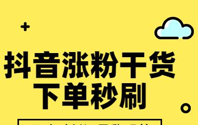 抖音增加粉丝技巧，教你快速提升粉丝量（掌握这些技巧）